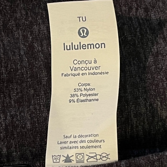 LULULEMON Rulu Scarf - Dark Heather Grey Snap Vinyasa Scarf - One Size EUC - Picture 4 of 16